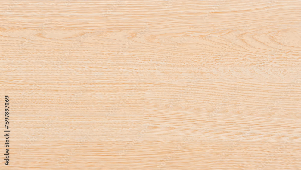 Naklejka premium Light wood grain texture natural pattern