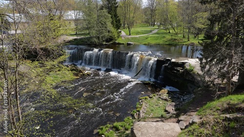 Keila Waterfall (Estonian: Keila Juga) landscape, falls on the Keila River in Harju County, Estonia.