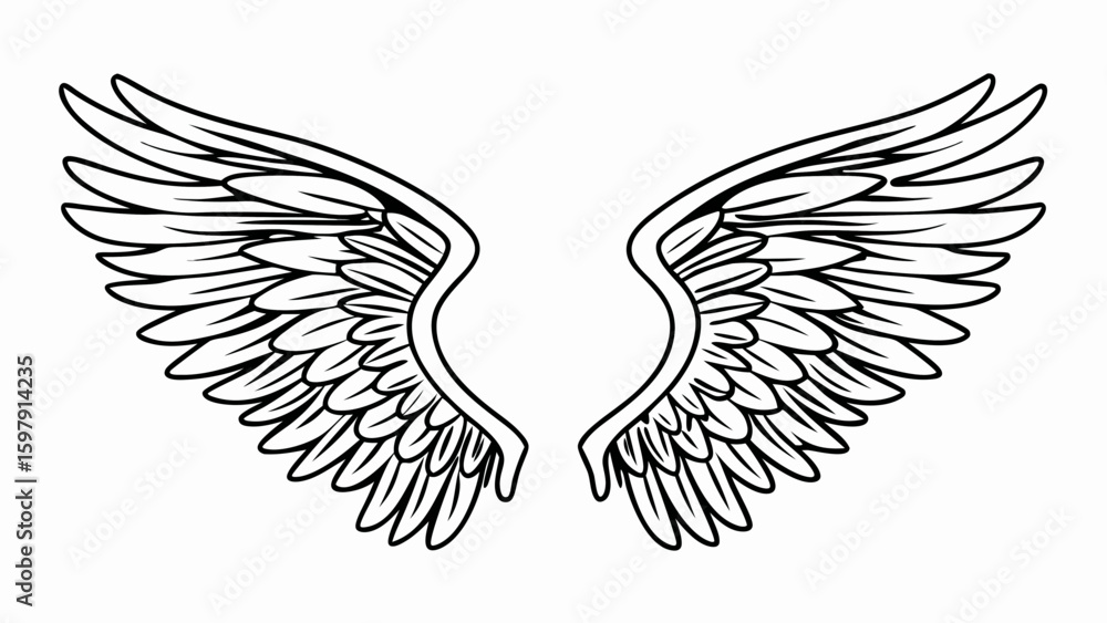 Obraz premium wings vector