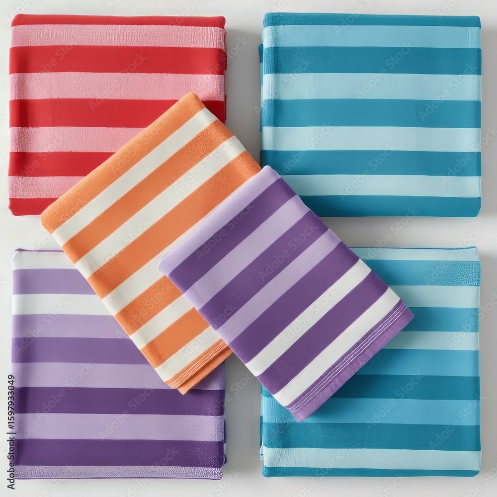 Obraz premium stack of colorful towels