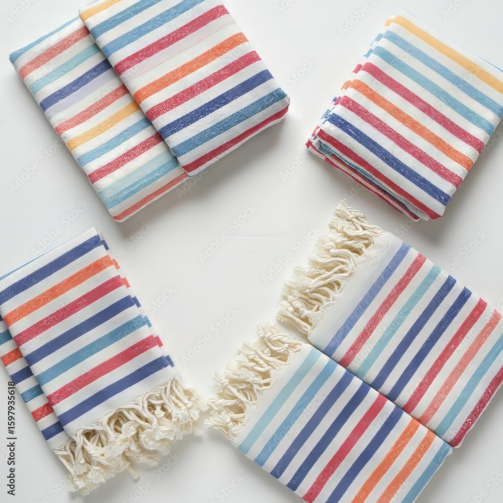 Fototapeta premium stack of colorful towels