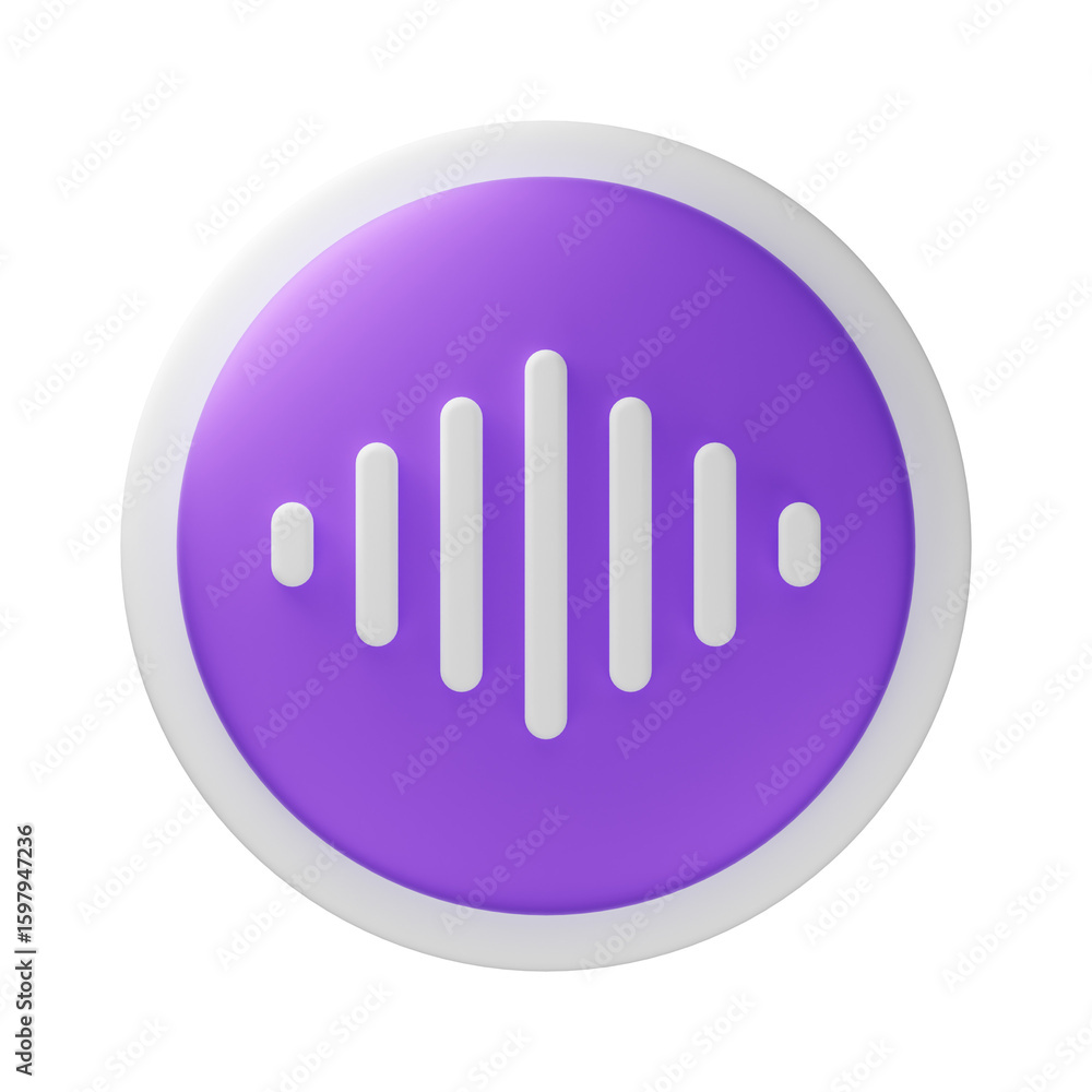 3d icon voice recorder 3d icon voice recorder