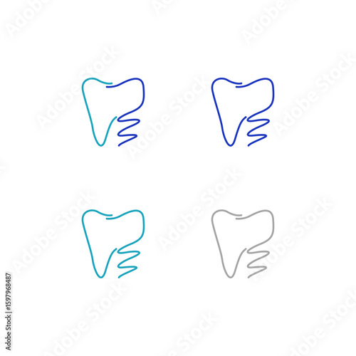 Dental Clinic, Dentist Tooth Logo Sign Symbol
