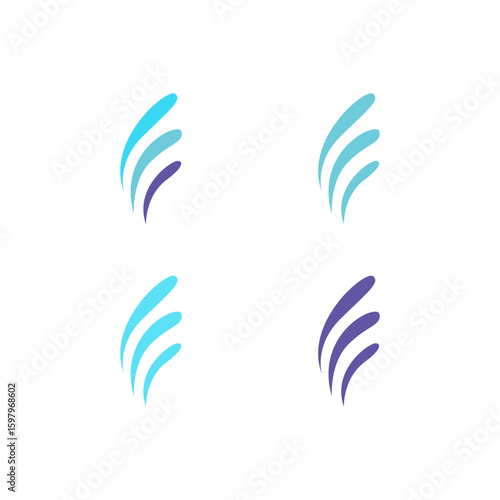 WATER SPLASH SIGN SYMBOL LOGO VECTOR
