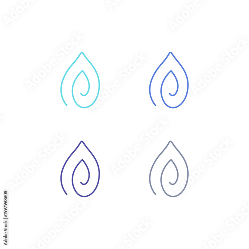 WATER SPLASH SIGN SYMBOL LOGO VECTOR
