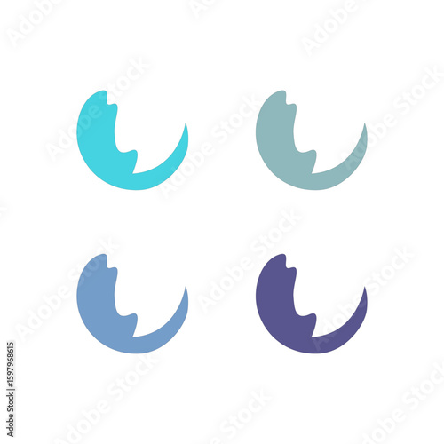 WATER SPLASH SIGN SYMBOL LOGO VECTOR
