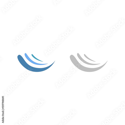 WATER SPLASH SIGN SYMBOL LOGO VECTOR
