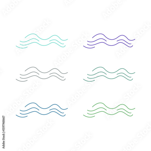 WATER SPLASH SIGN SYMBOL LOGO VECTOR
