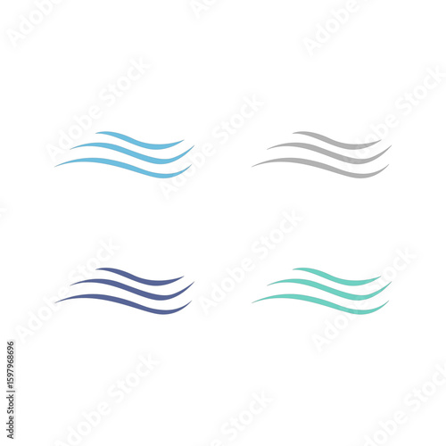 WATER SPLASH SIGN SYMBOL LOGO VECTOR

