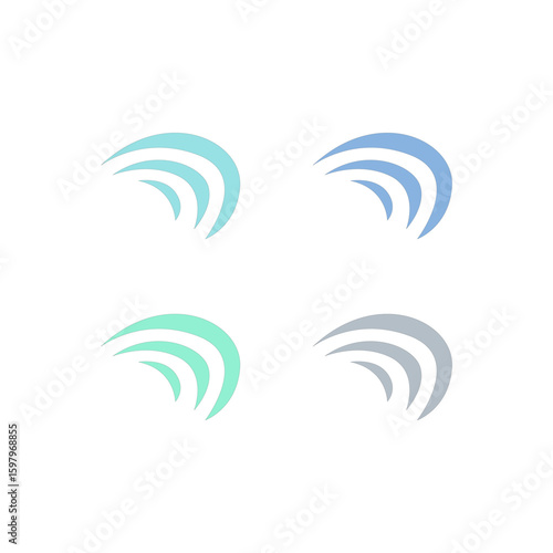 WATER SPLASH SIGN SYMBOL LOGO VECTOR
