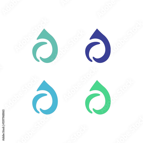 WATER SPLASH SIGN SYMBOL LOGO VECTOR
