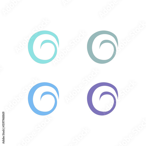WATER SPLASH SIGN SYMBOL LOGO VECTOR
