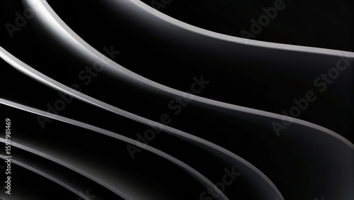 Black and white 4k texture. Minimal clean modern wallpaper. Perfect background with abstract fluid shapes. 