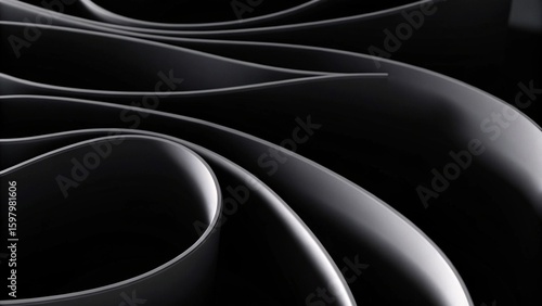 Black and white 4k texture. Minimal clean modern wallpaper. Perfect background with abstract fluid shapes. 