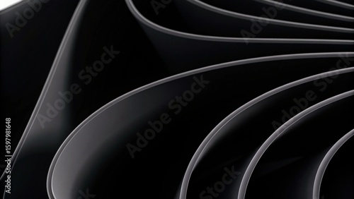 Black and white 4k texture. Minimal clean modern wallpaper. Perfect background with abstract fluid shapes. 