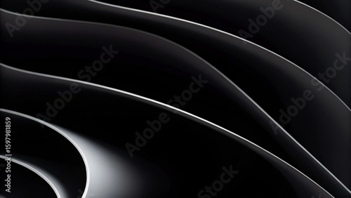 Black and white 4k texture. Minimal clean modern wallpaper. Perfect background with abstract fluid shapes. 