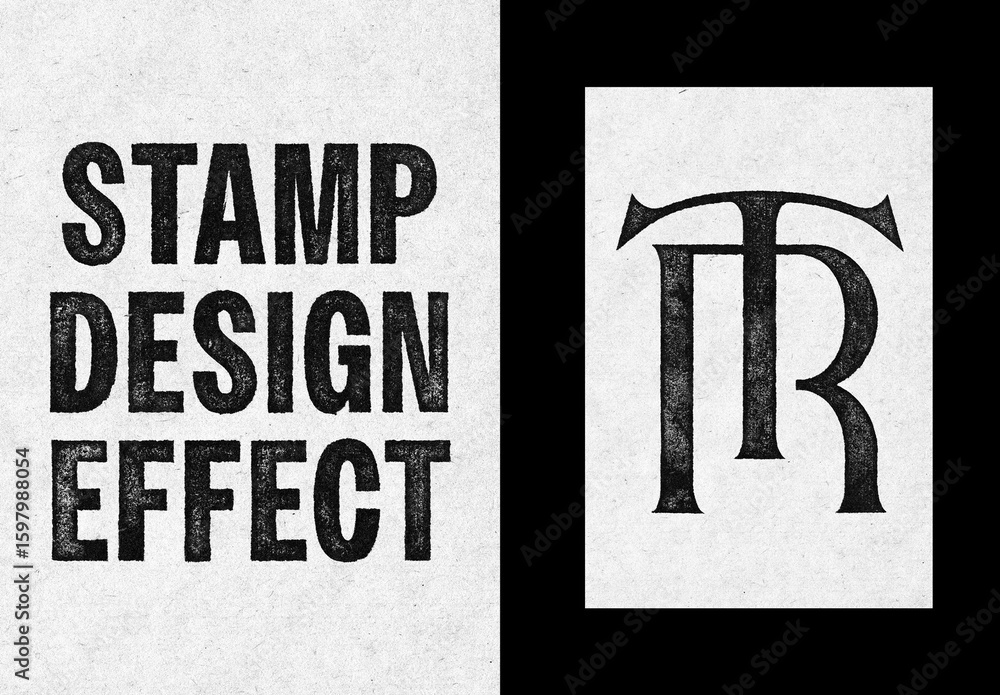Stamp Text & Logo Mockup Stock Template | Adobe Stock