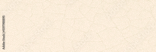 Crack eggshell texture with speckled, gritty and fleck particles. Minimalistic beige background for eco friendly design, organic nature projects. Vector pattern.