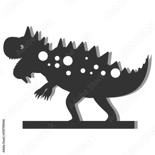 dinosaur logo vector illustration
