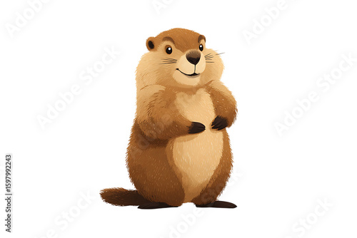 Adorable chubby marmot.