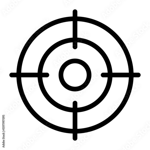 crosshair target line