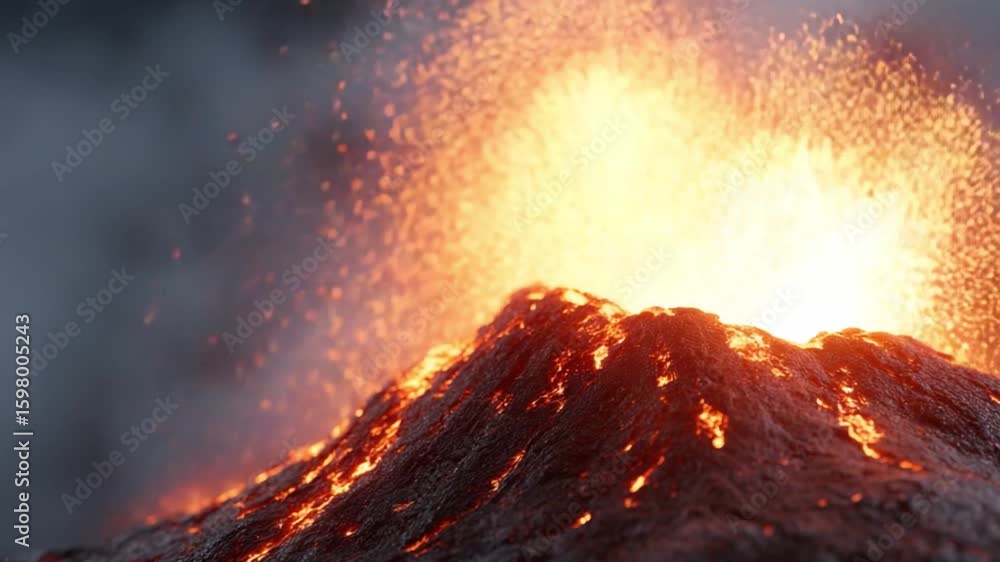 Volcanic Eruption: Witness the raw power and awe-inspiring spectacle of ...