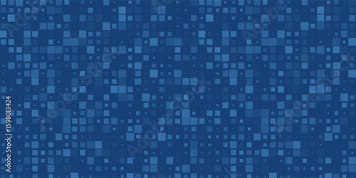 Backgroung seamless Geomatric Pattern in blue.