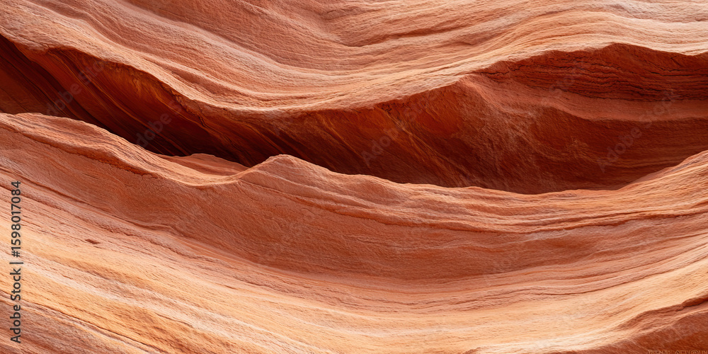 Obraz premium Layered Sandstone Canyon Wall Texture