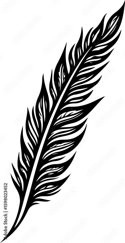 Fototapeta premium tribal tattoo, swirl tattoo, abstract tribal 