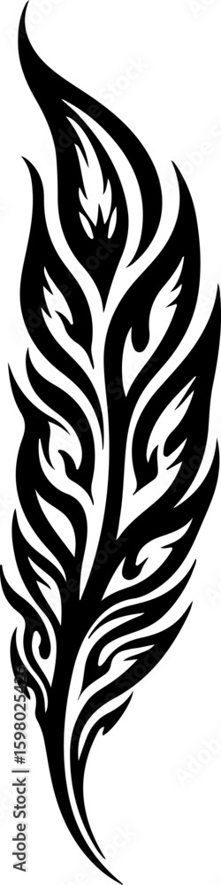 Fototapeta premium tribal tattoo, swirl tattoo, abstract tribal vector bundle