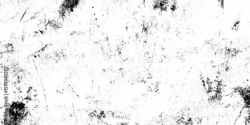 Grunge black and white crack paper texture design. Grunge surface wall cracks brushed plaster wall. Abstract seamless vector gray concrete texture. Gray distressed grunge texture or panorama wall art.