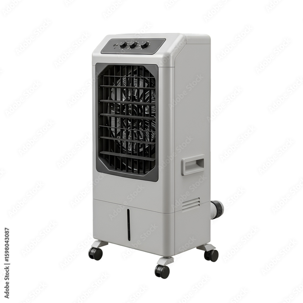 Fototapeta premium 3D Render Portable Air Cooler Isolated On Transparent Background