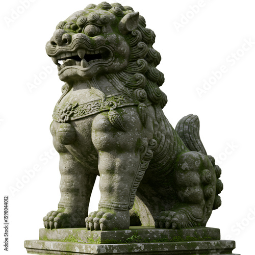 Wallpaper Mural 3D Realistic Stone Lion Sculpture PNG Torontodigital.ca