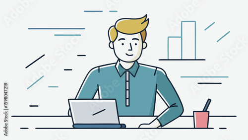 Remote Work and Productivity Vector Illustrations – Office and Freelance Professionals
