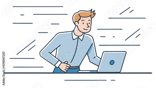 Remote Work and Productivity Vector Illustrations – Office and Freelance Professionals