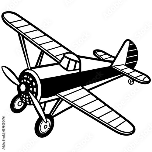 vector illustration of an airplane