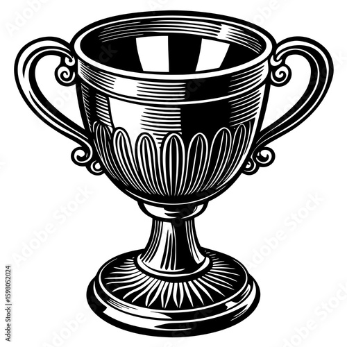 silver trophy cup