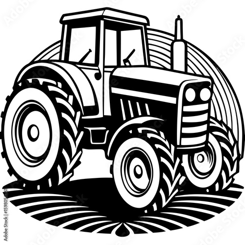 tractor vector illustration