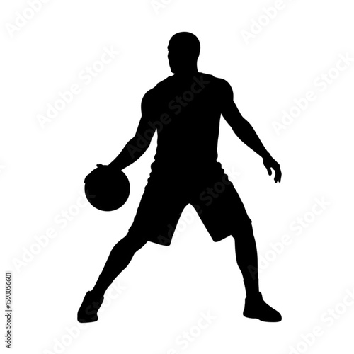 Abstract Illustration of Athlete Silhouette