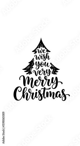Christmas Tree Gold Lights on Transparent Background