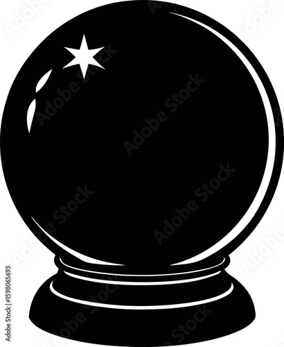 Mystical Crystal Ball Orb for Fortune Telling and Psychic Readings Showing Future Possibilities