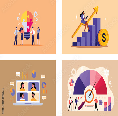 Teamwork, Innovation, and Growth Business Success Strategies