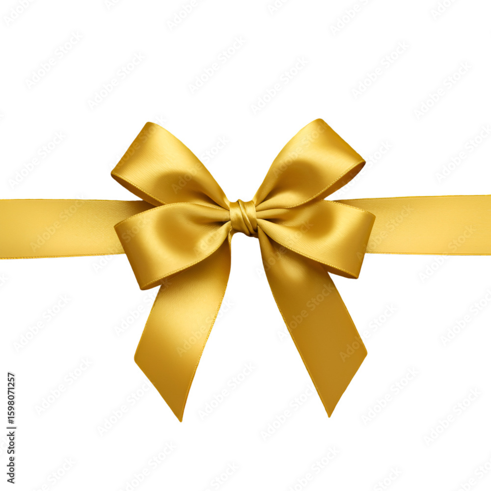 Fototapeta premium Golden Bow and Ribbon