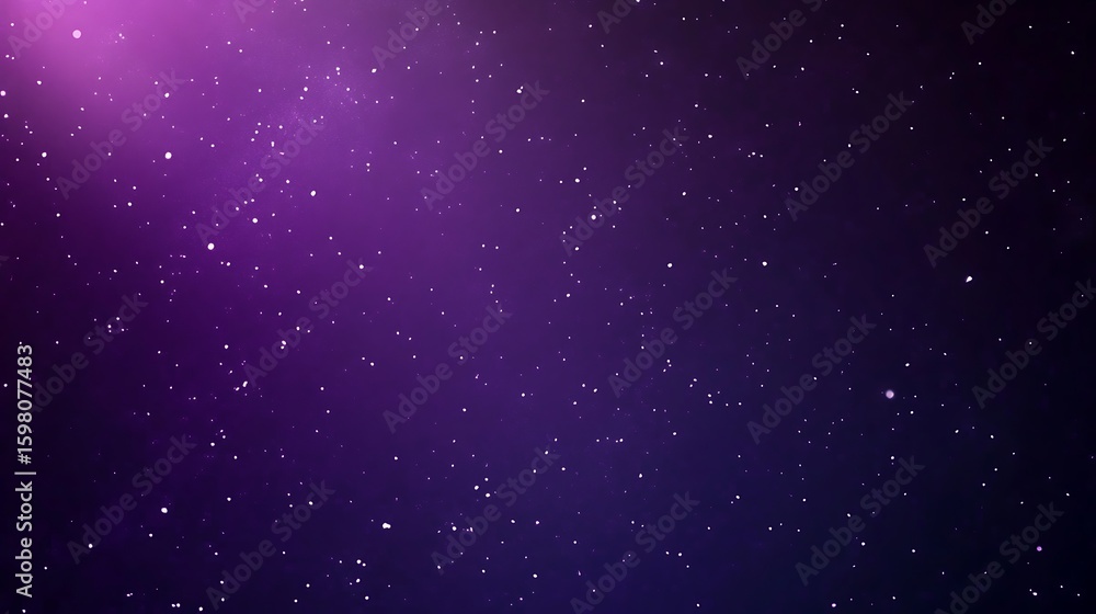 Obraz premium Cosmic Nebula Sky with Twinkling Stars and Gradient Color Overlay