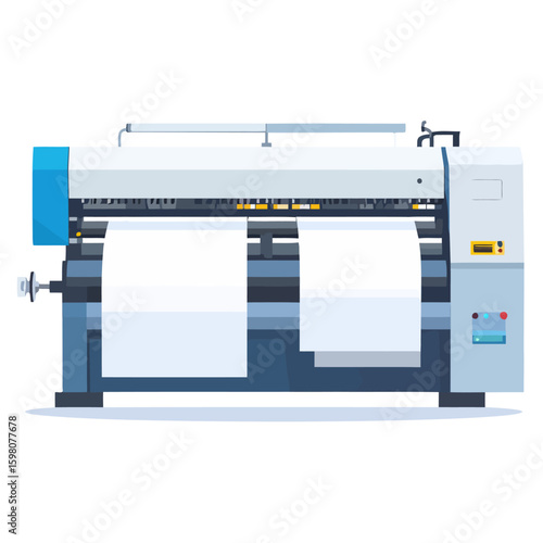 Industrial Wide Format Printer with Large Paper Rolls
