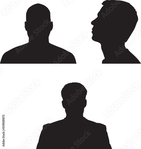 vector silhouette of a man