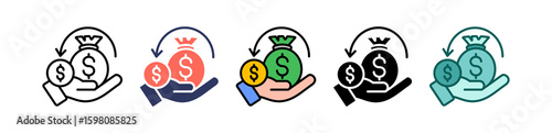 Roi multiple icon