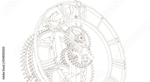  clock graphic symbol 3d illustration