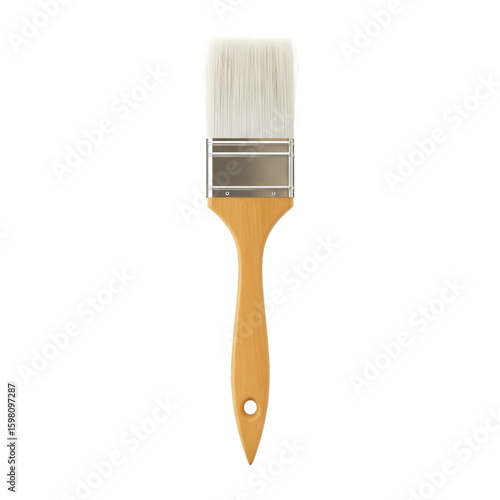 Illustration of a Professional Paint Brush, Tool Concept, Isolated
