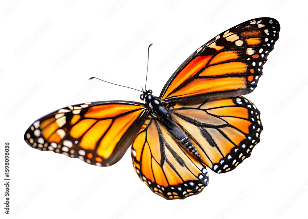 Fototapeta premium detailed close up studio butterfly image